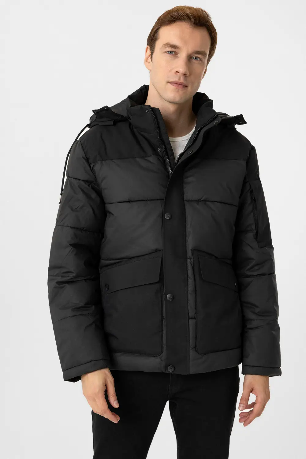 Slim Kalıp Kapitone Mont