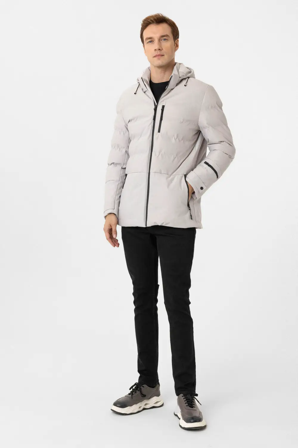 Slim Kalıp Kapitone Mont