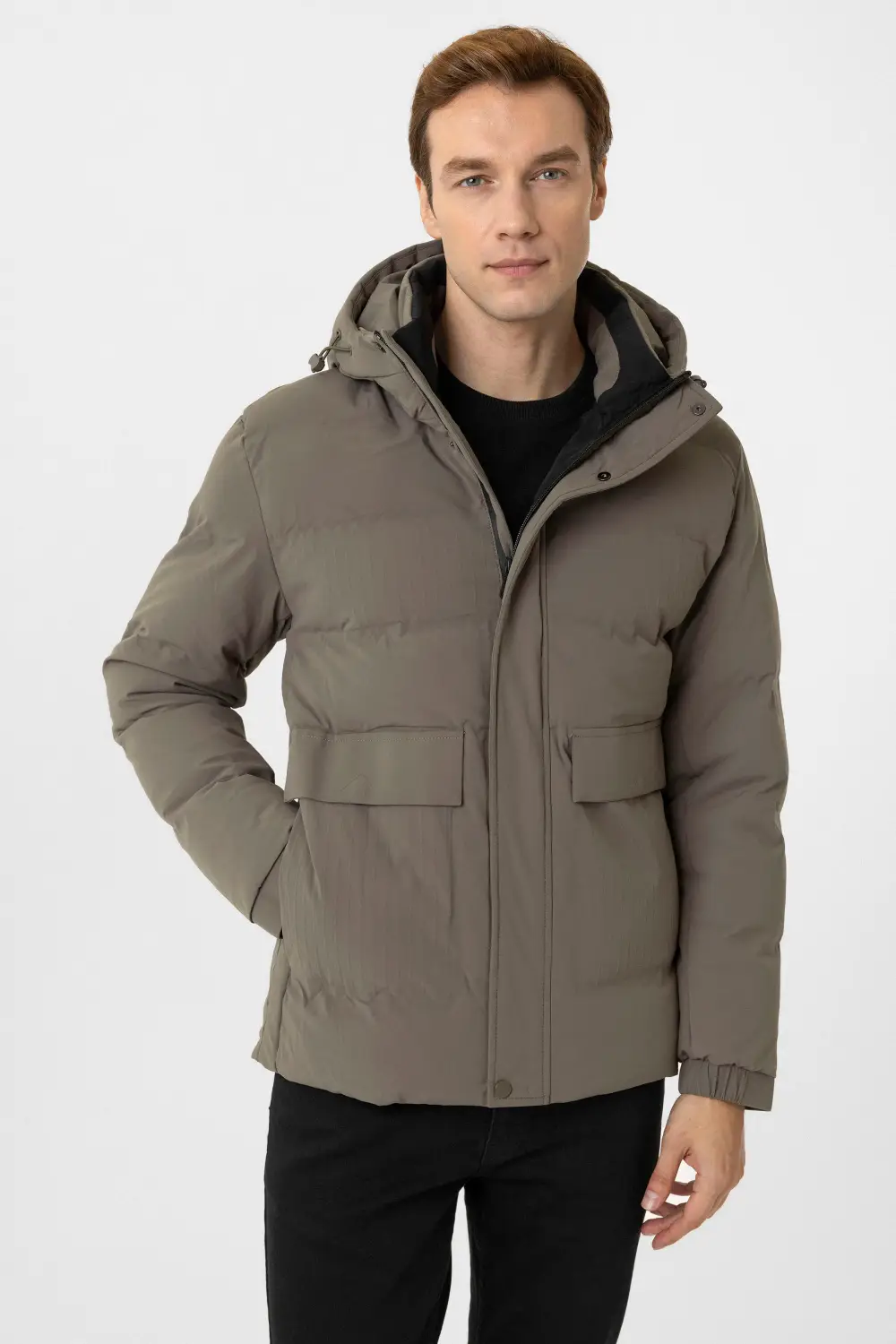 Slim Kalıp Kapitone Mont