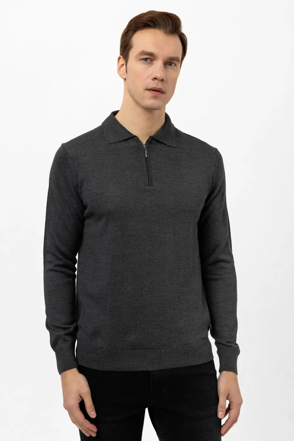 Polo Yaka Regular Düz Trico