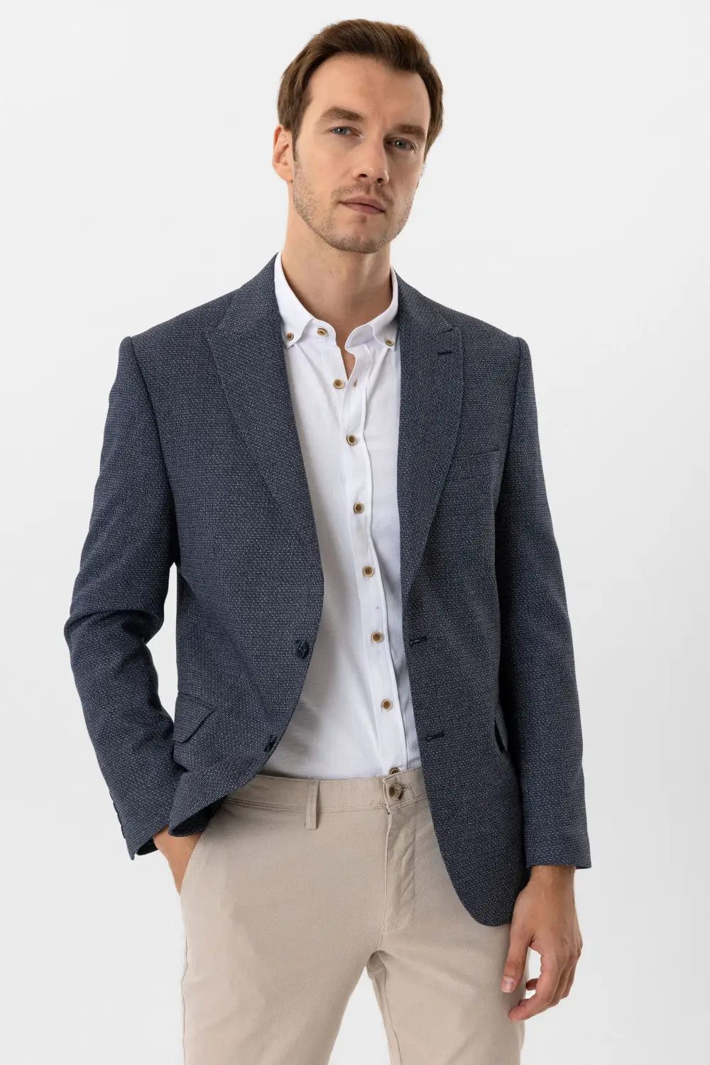 Regular Kalıp Desenli Ceket