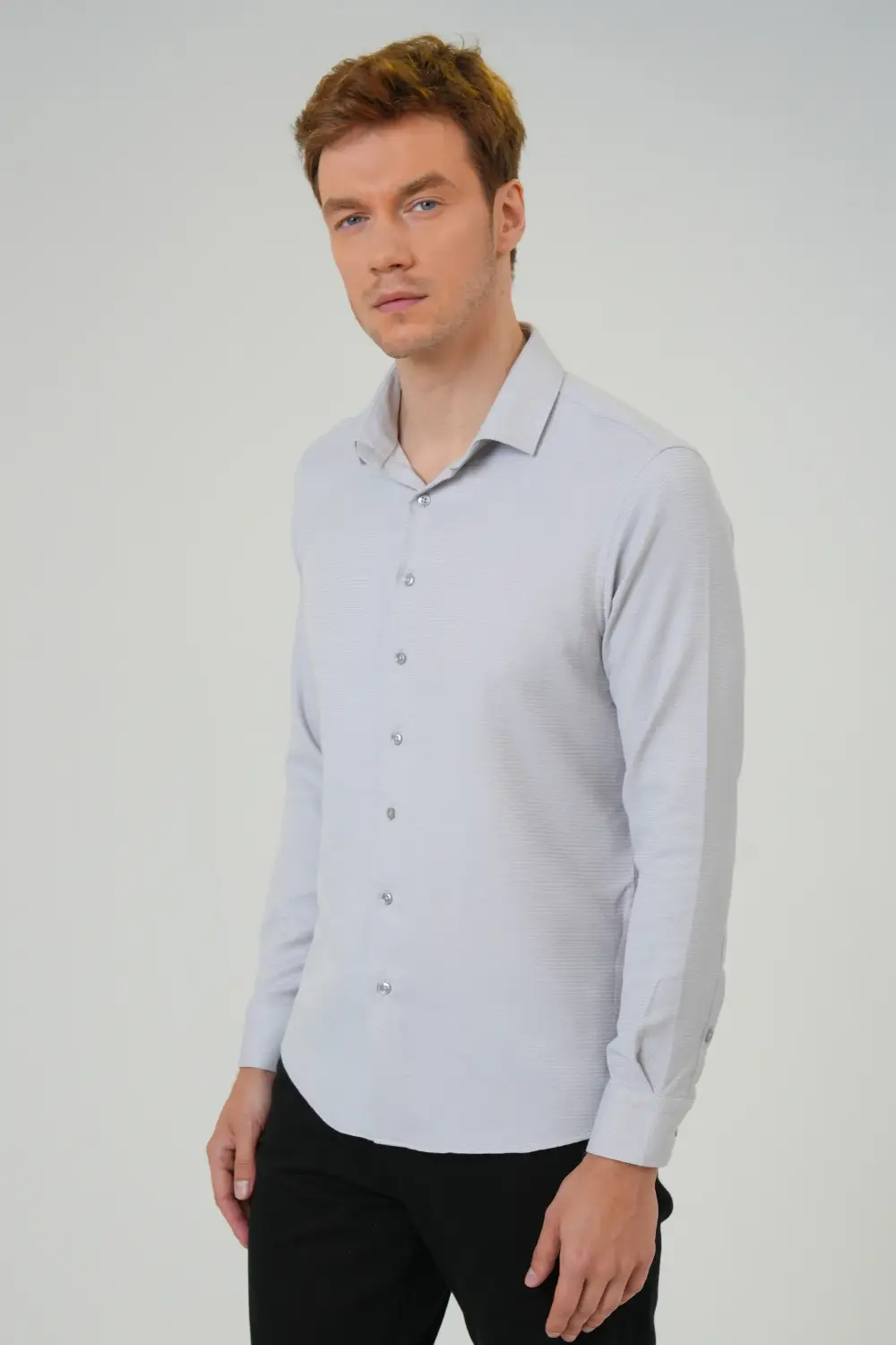 Köşeli Manşet Regular Baskılı Gömlek