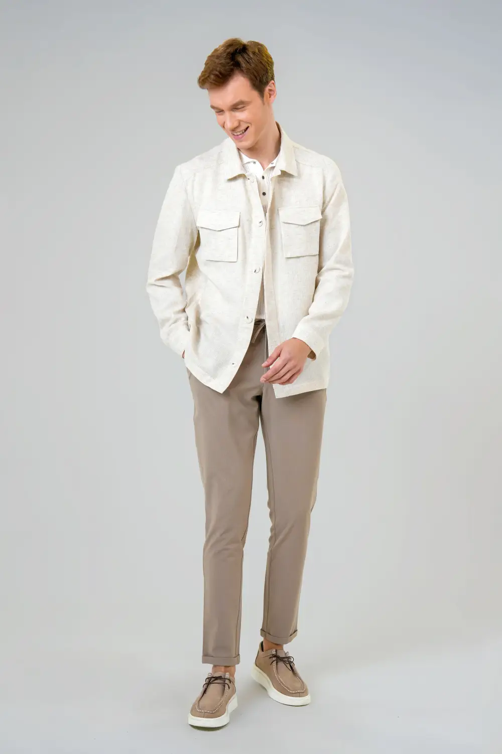 Slim Kalıp Armürlü Mont