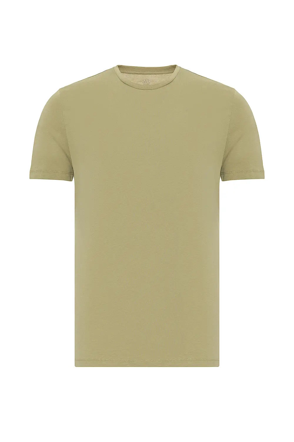 تي شيرت عادي بقصة رقبة مستديرة