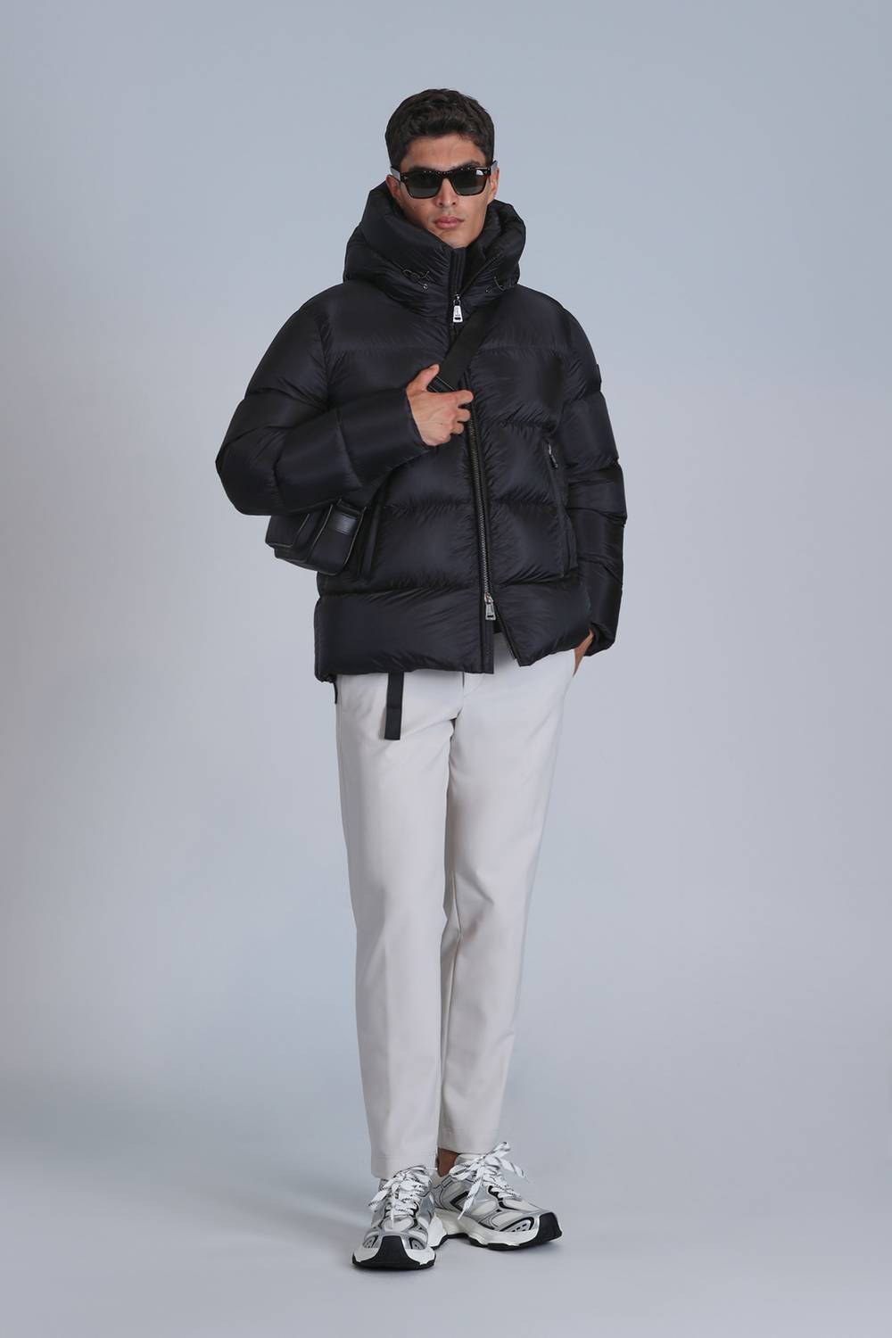 Tommy Kaz Tüyü Erkek Mont Siyah