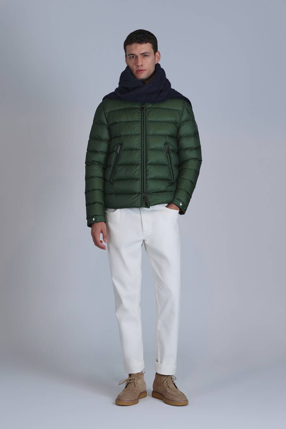 Clow Kaz Tüyü Erkek Mont Yeşil