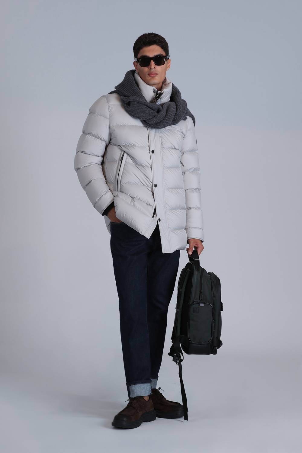 Rıld Kaz Tüyü Erkek Mont Taş