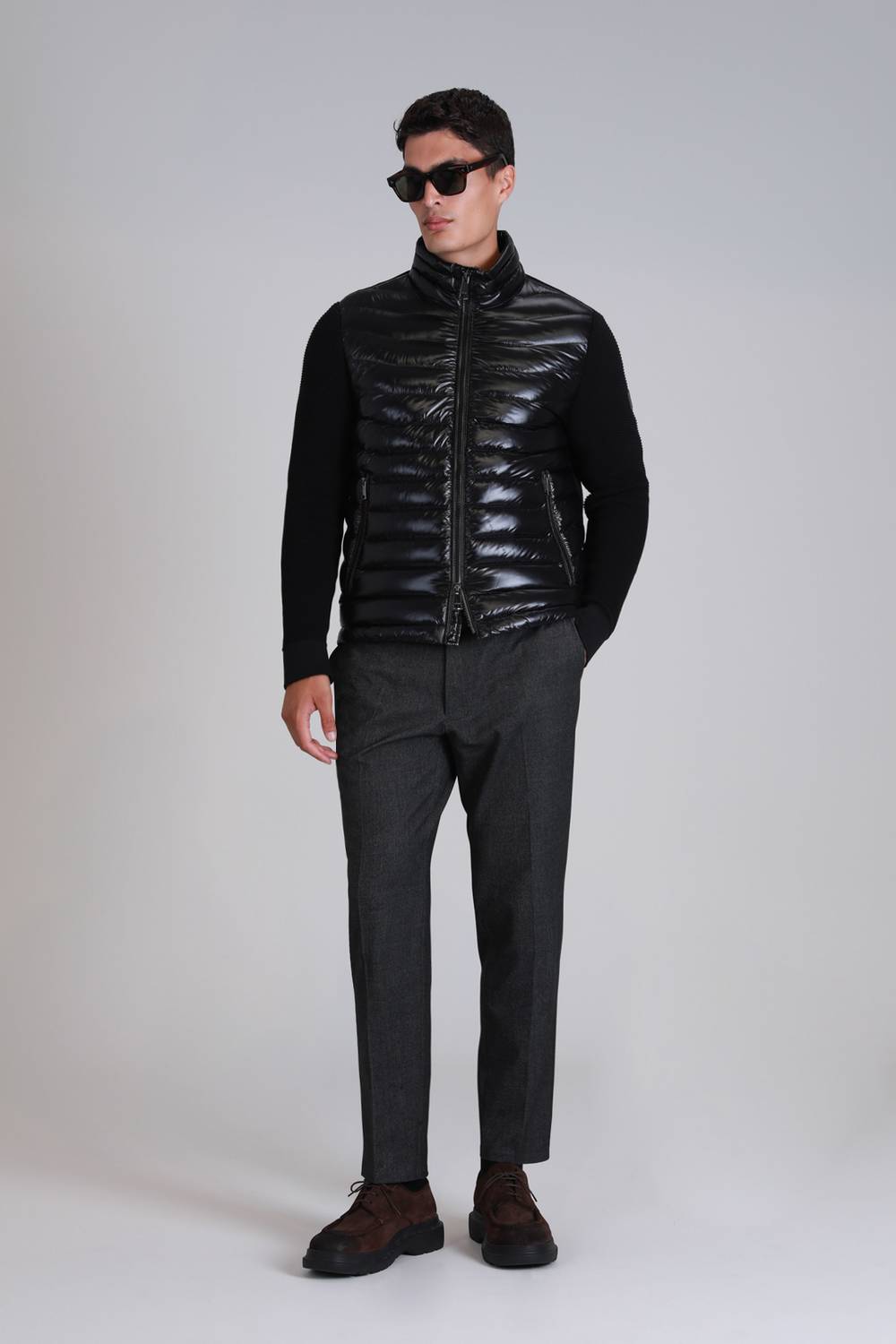 Glenn Kaz Tüyü Erkek Mont Siyah