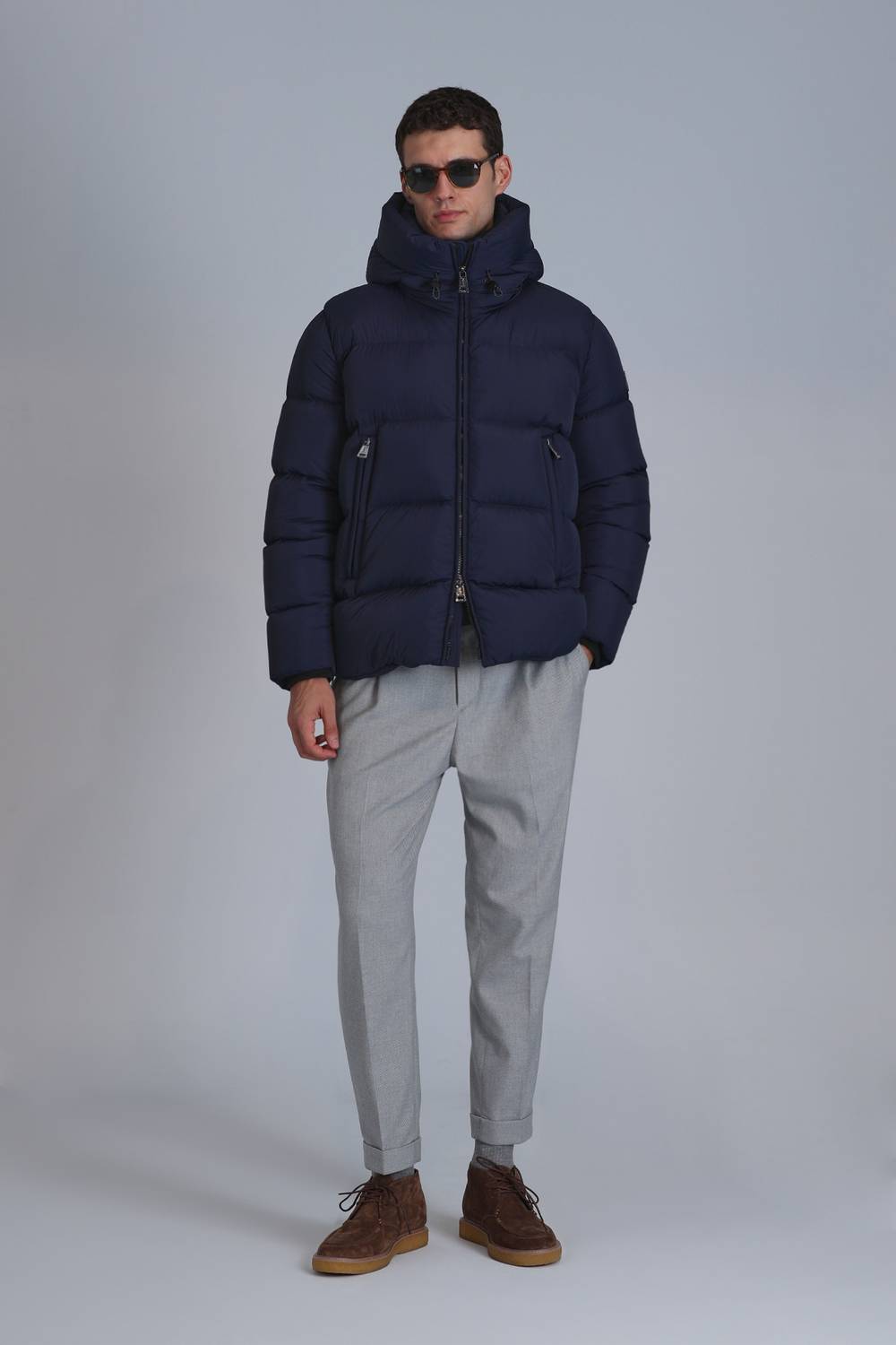 Tommy Kaz Tüyü Erkek Mont Lacivert