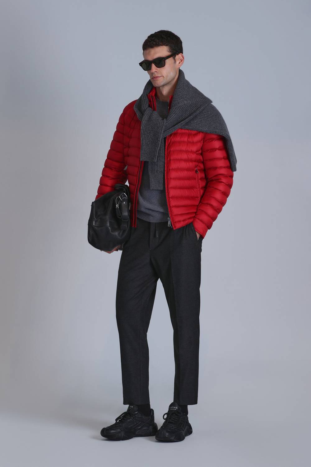 Andy Kaz Tüyü Erkek Mont Kırmızı