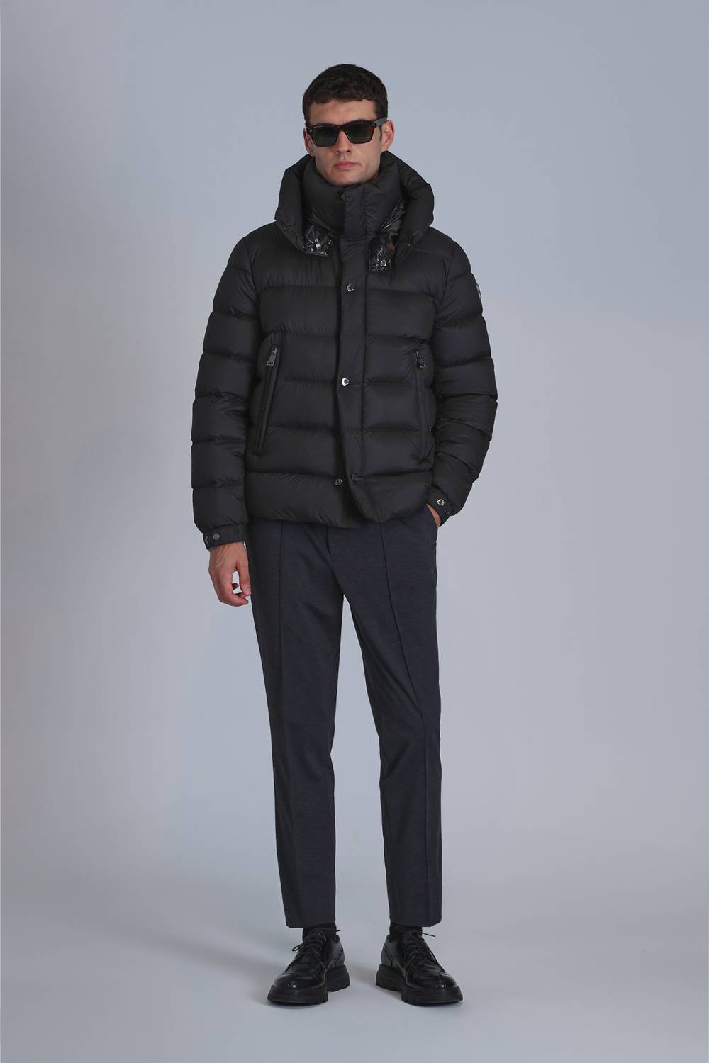 Marty Kaz Tüyü Erkek Mont Siyah