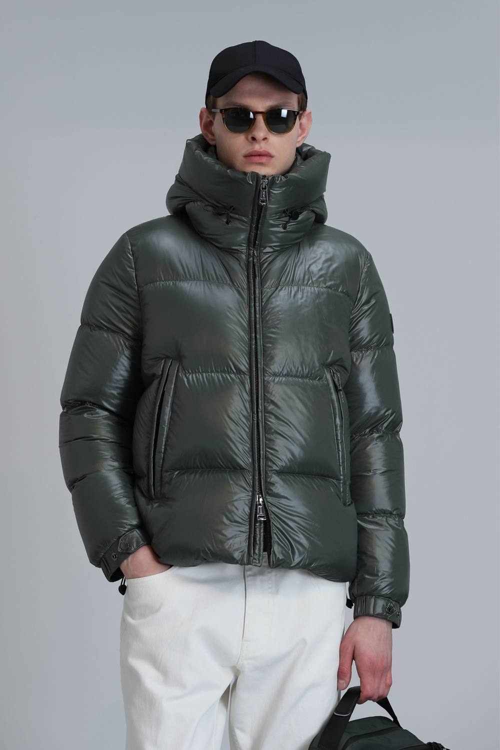 Dougles Kaz Tüyü Erkek Mont Haki