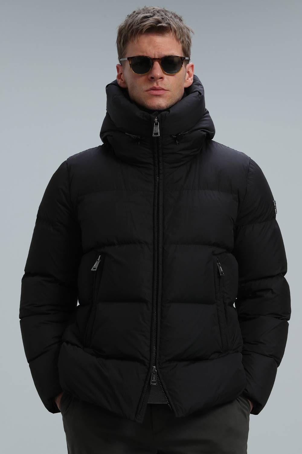Tommy Goose Feather Men's Coat Black
