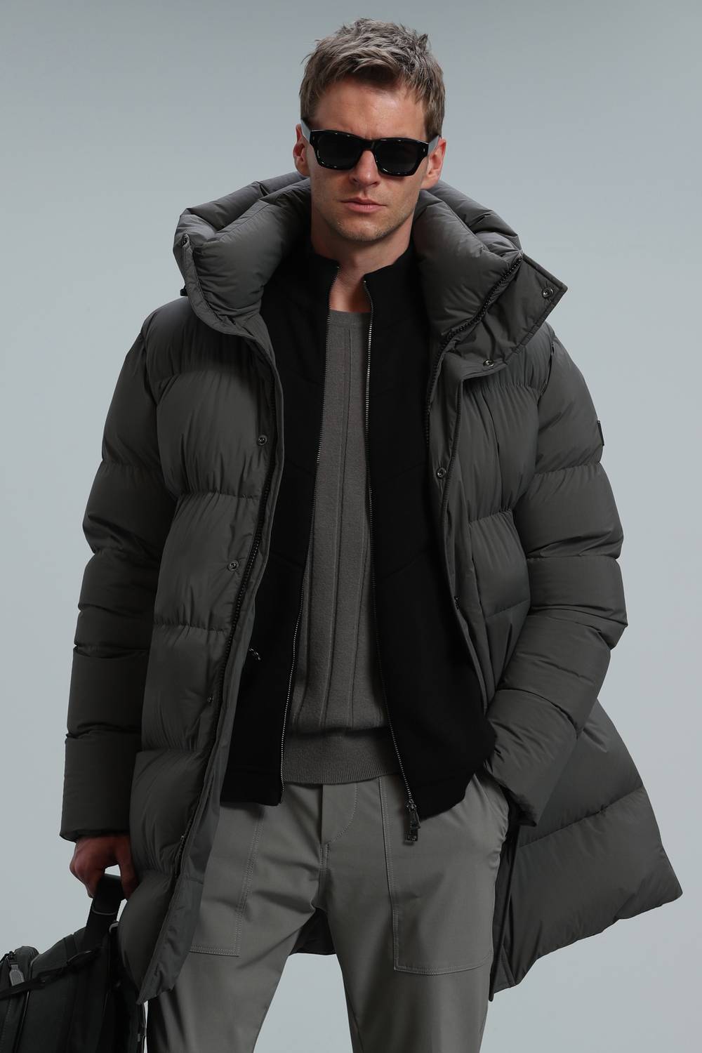 Victor Goose Feather Men's Coat Khaki