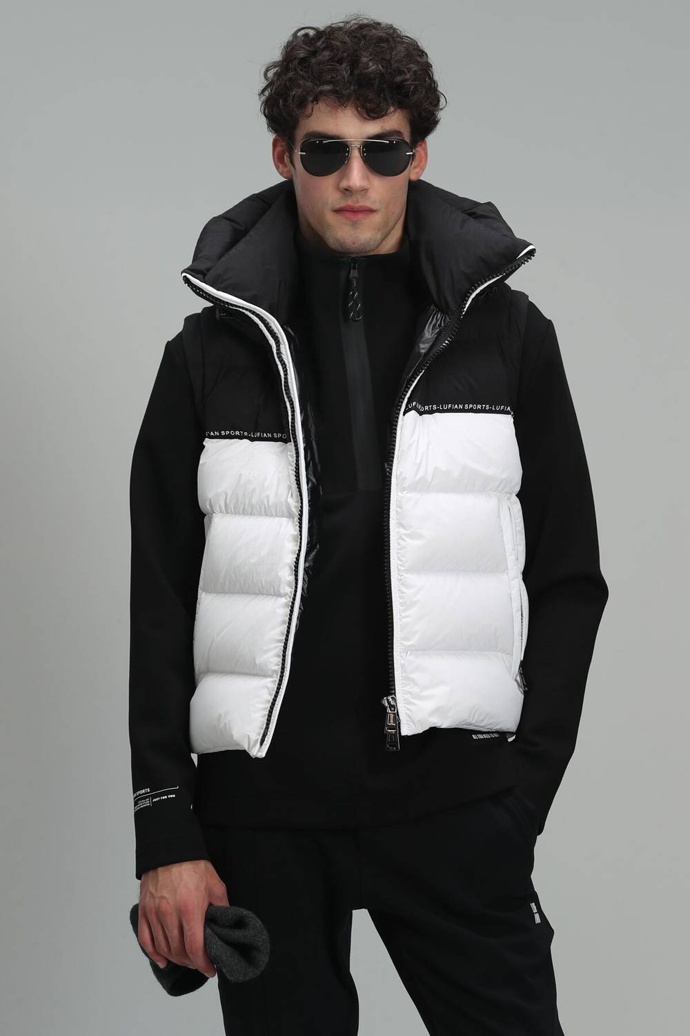 Мужской жилет Bert из гусиного пуха белого цвета, размеры 46-54