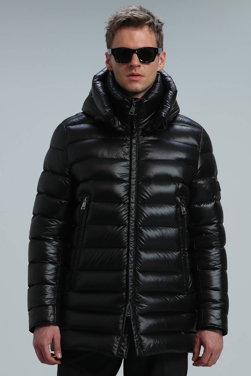 Albert Goose Feather Men's Coat Black