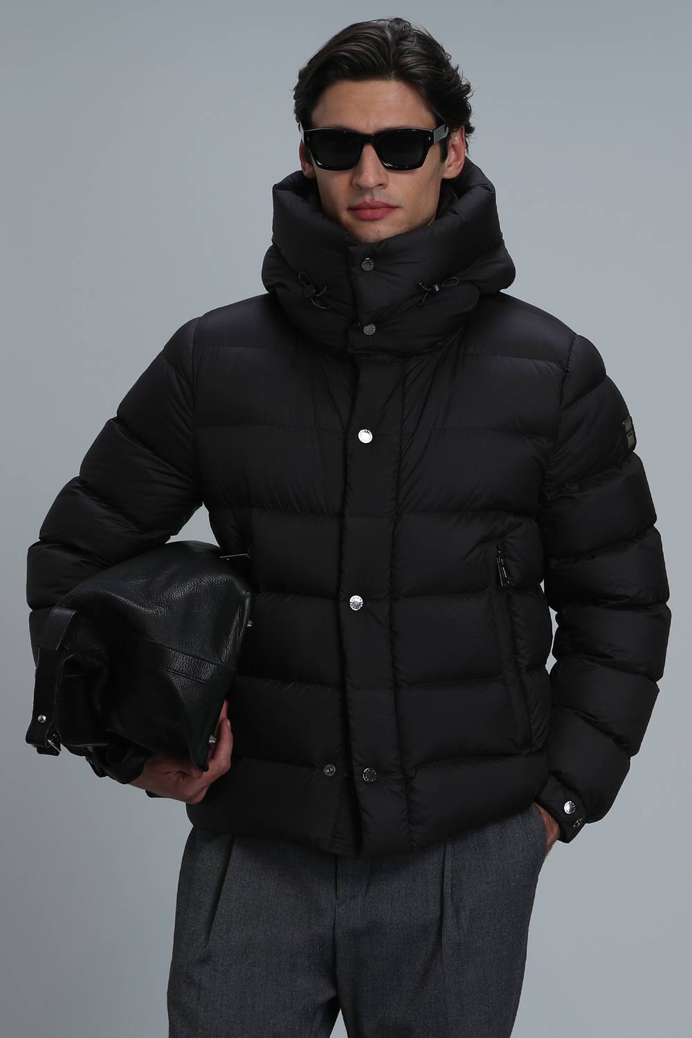 Marty Goose Feather Men's Coat Black