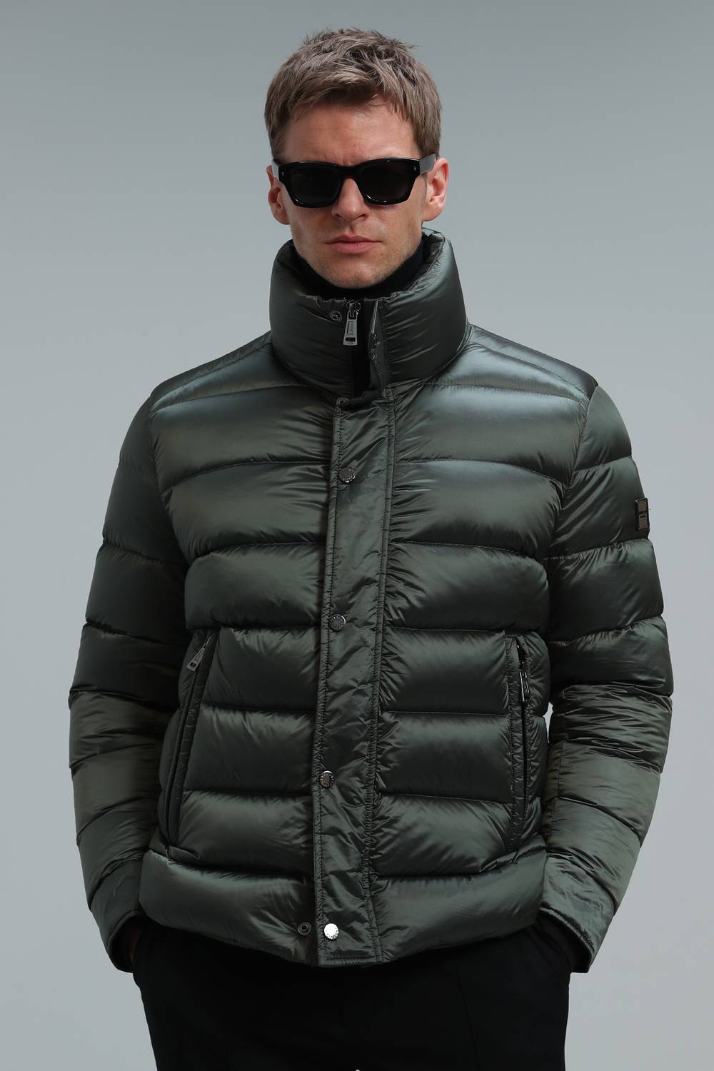 Dante Kaz Tüyü Erkek Mont Yesil