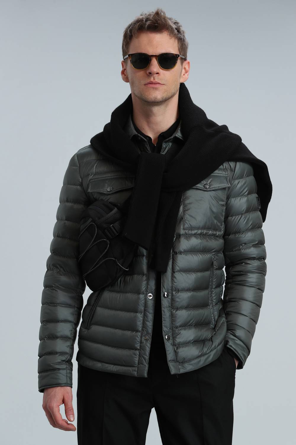 Чоловічий пуховик Kane з гусячого пір'я, зелений, розміри 48 та 50