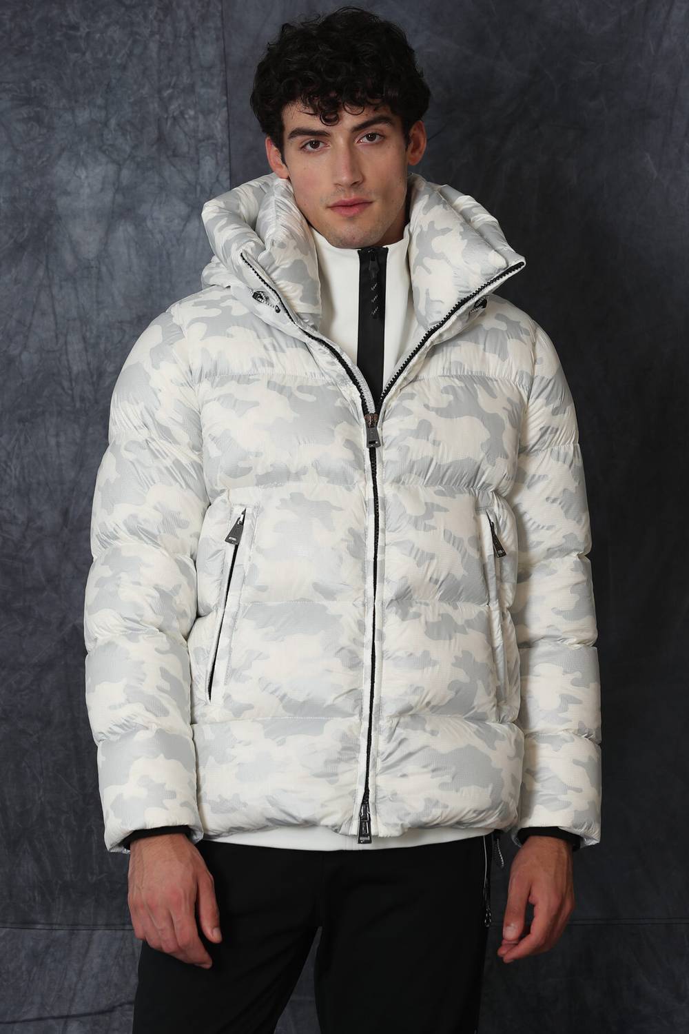 Tommy Goose Feather Men's Coat White