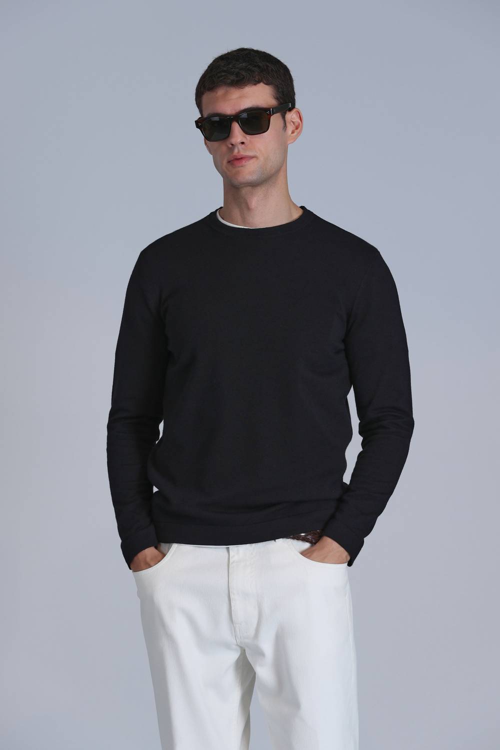 Мужской свитер из камня черного цвета, размер S, M, L, XL, XXL, 4XL, XS