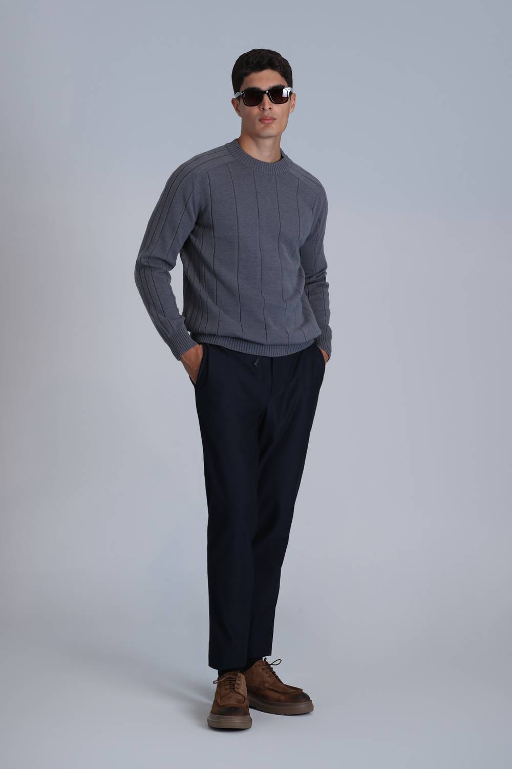 Lıght Erkek Kazak Gri