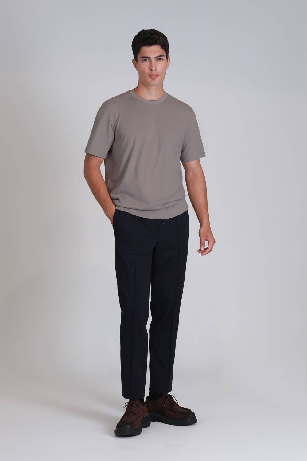 Casa Erkek Basic Tişört Kum