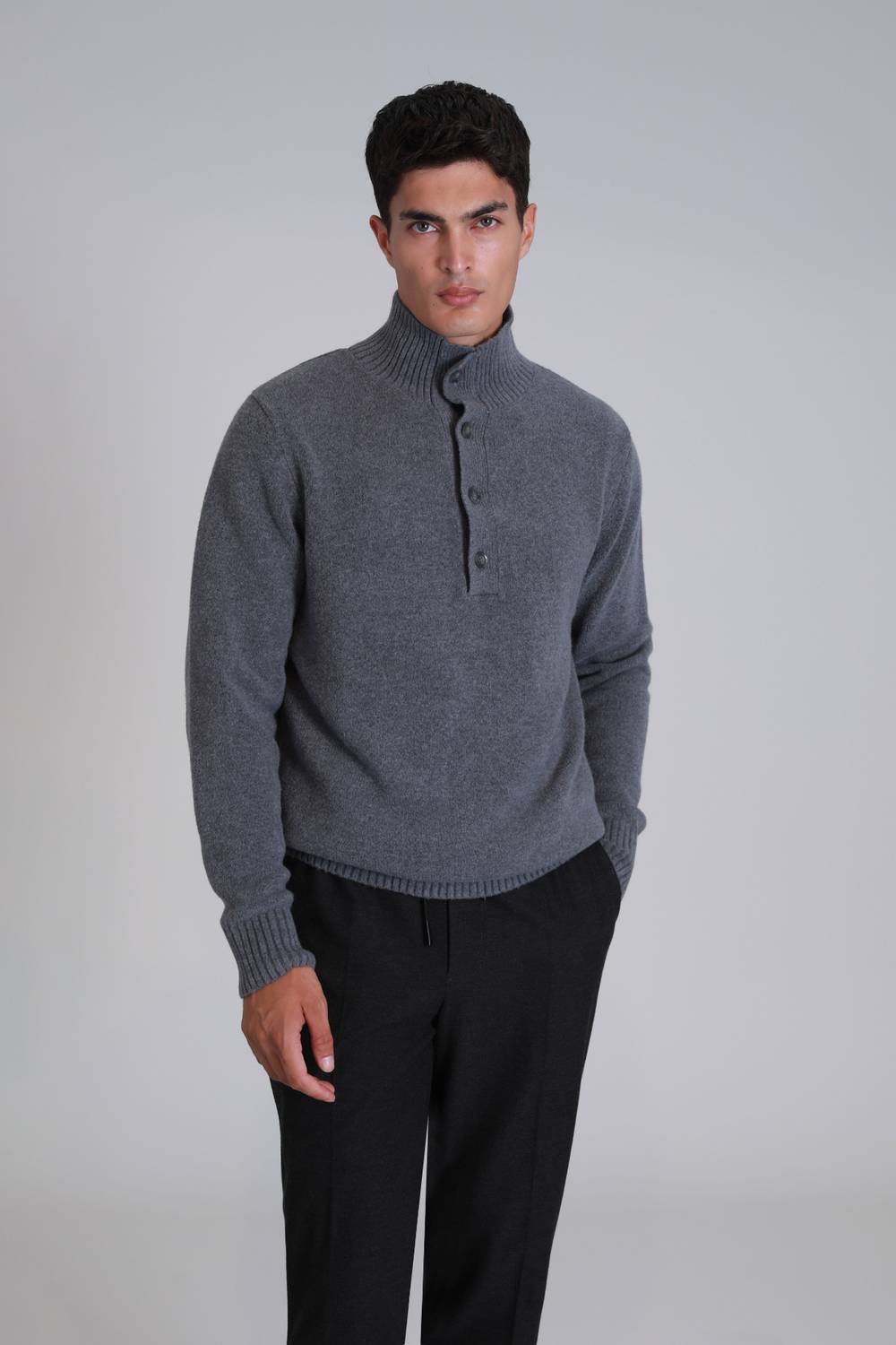 Bert Erkek Kazak Gri