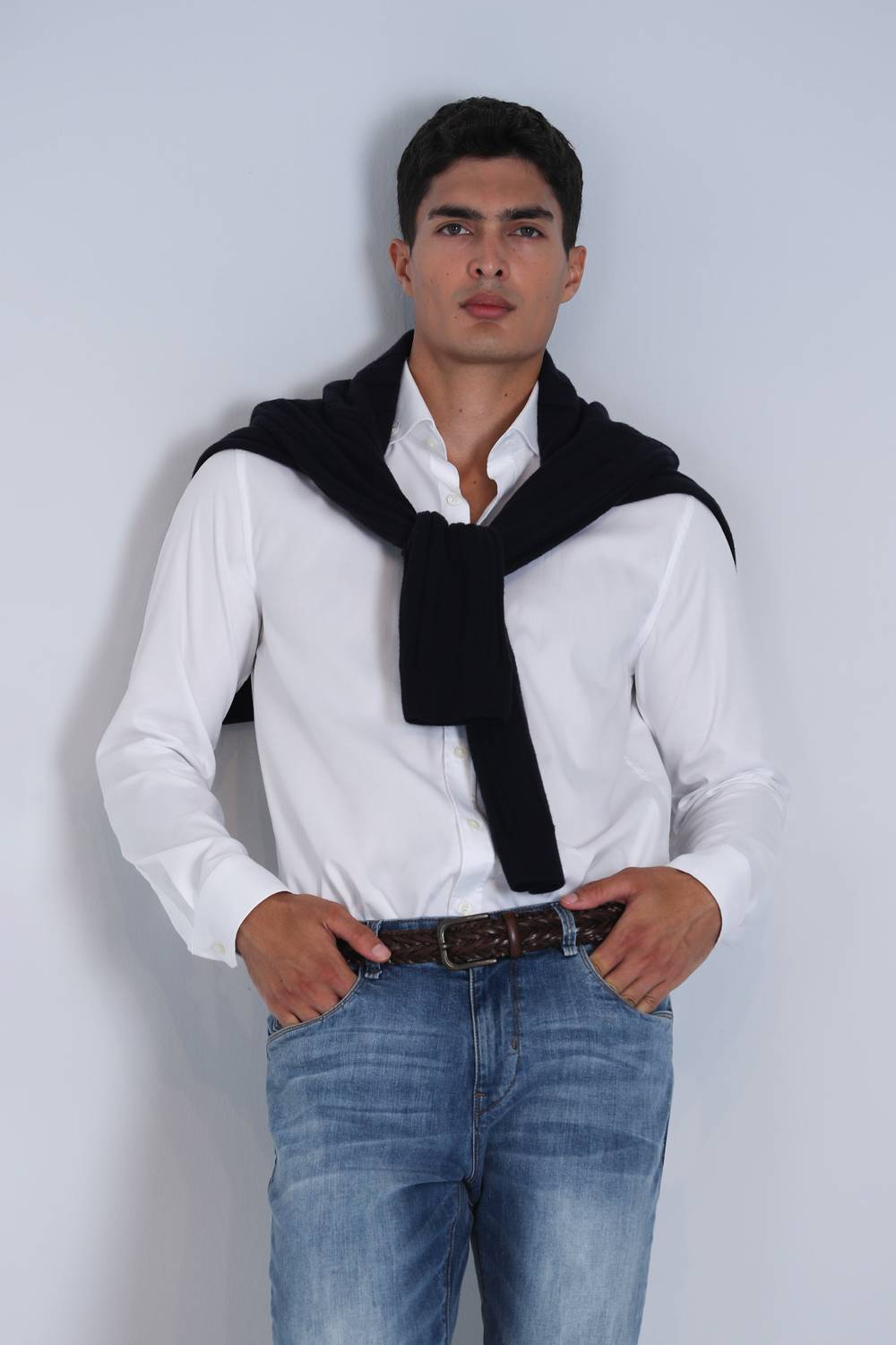 Danıel Erkek Basic Gömlek Slim Fit Beyaz