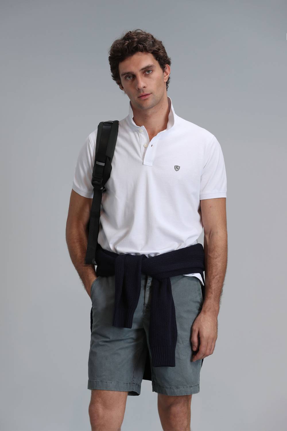 Laon Smart Men's White Polo Shirt in Various Sizes