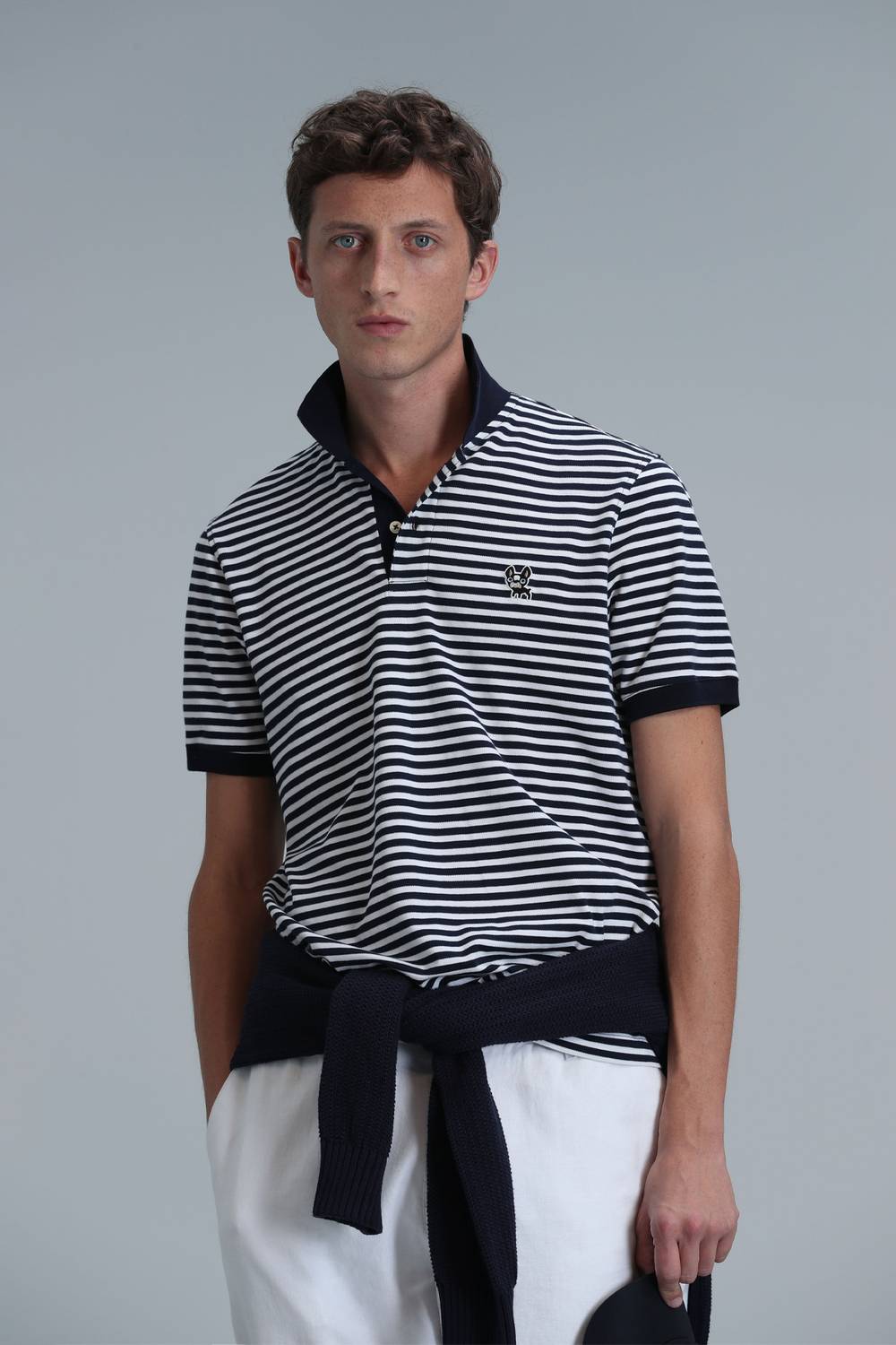 Men's Smart Navy Blue Polo Shirt Available in Multiple Sizes