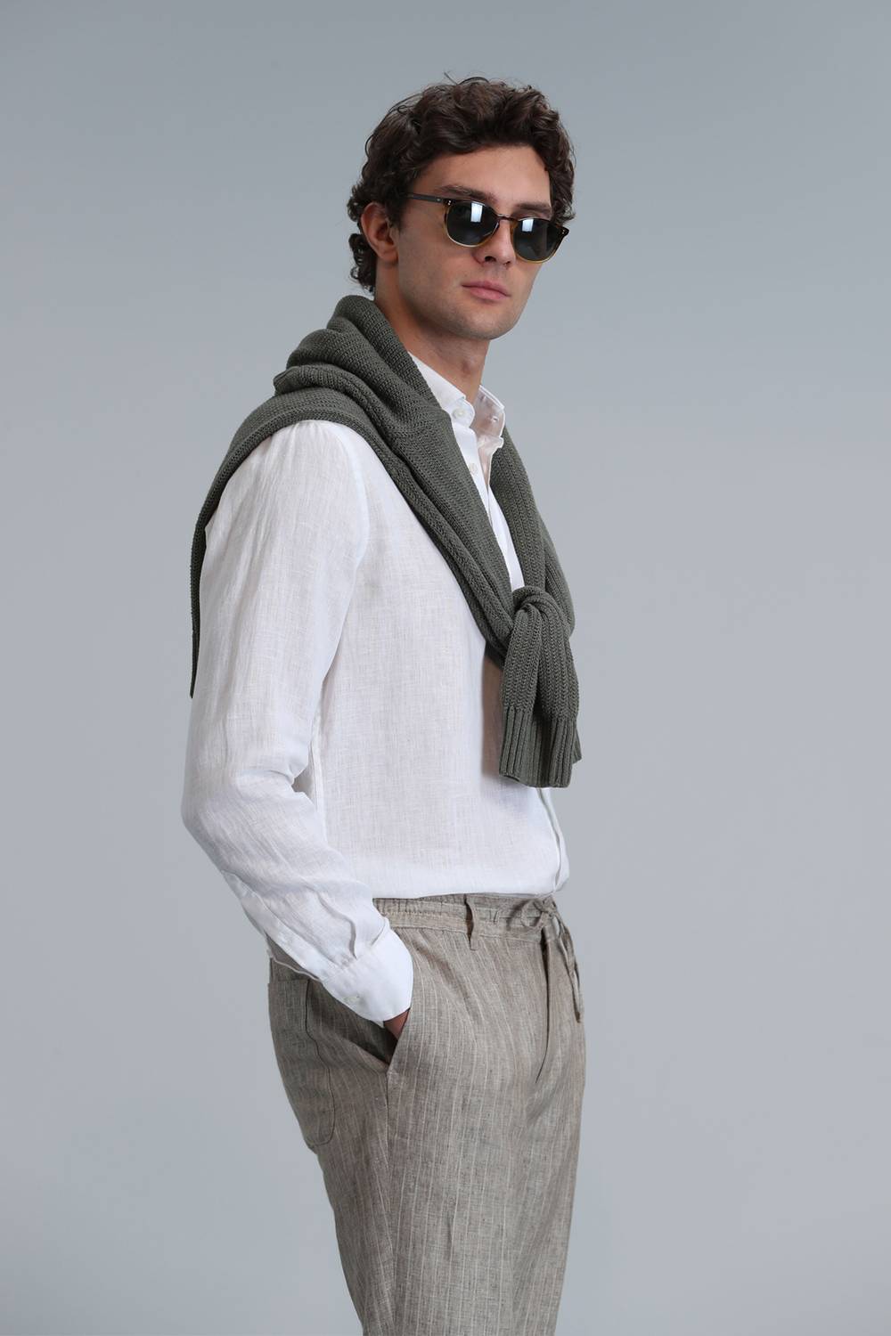 Pitaya Erkek Basic Gömlek Comfort Fit Beyaz