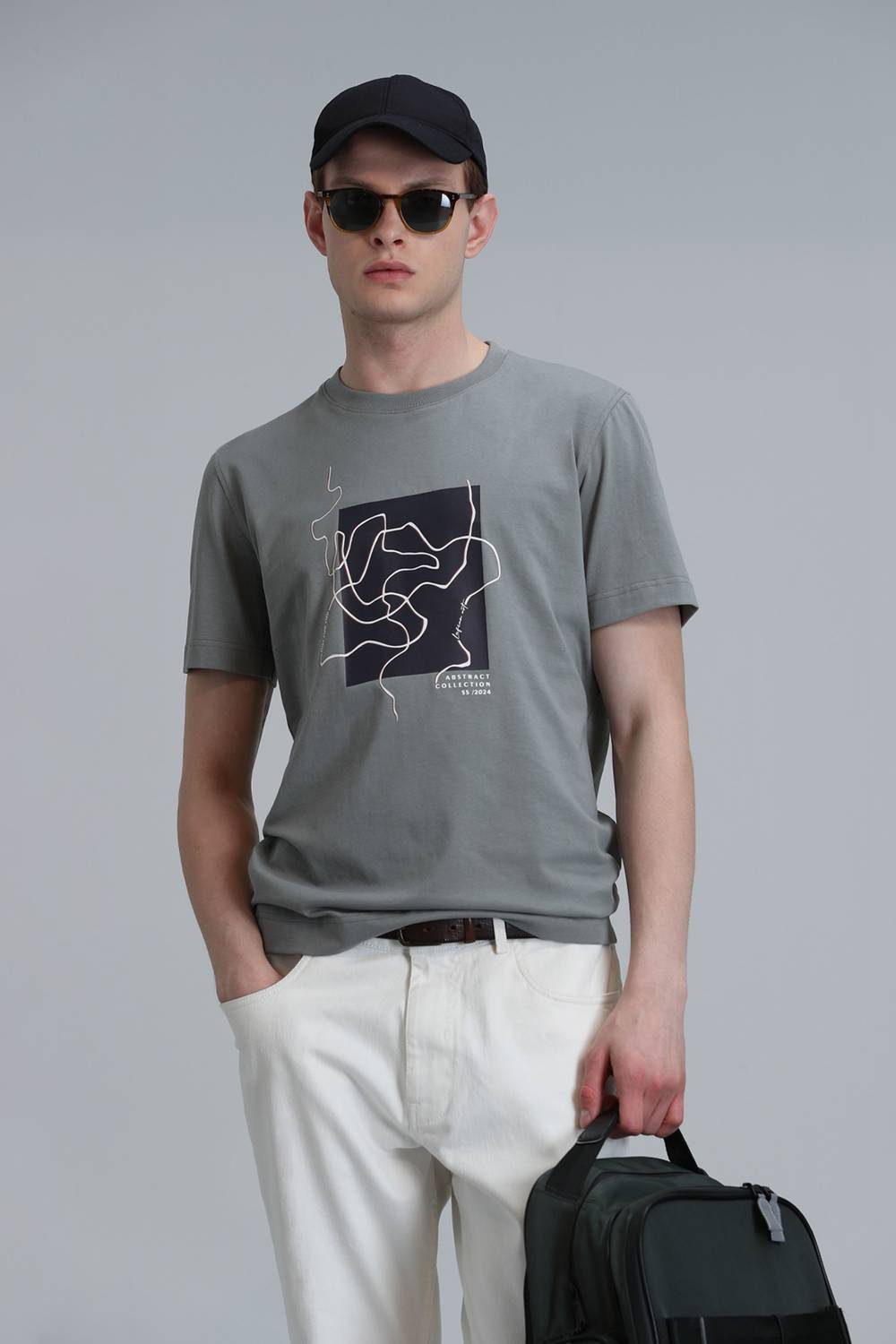 Nally Modern Grafik T- Shirt Yeşil