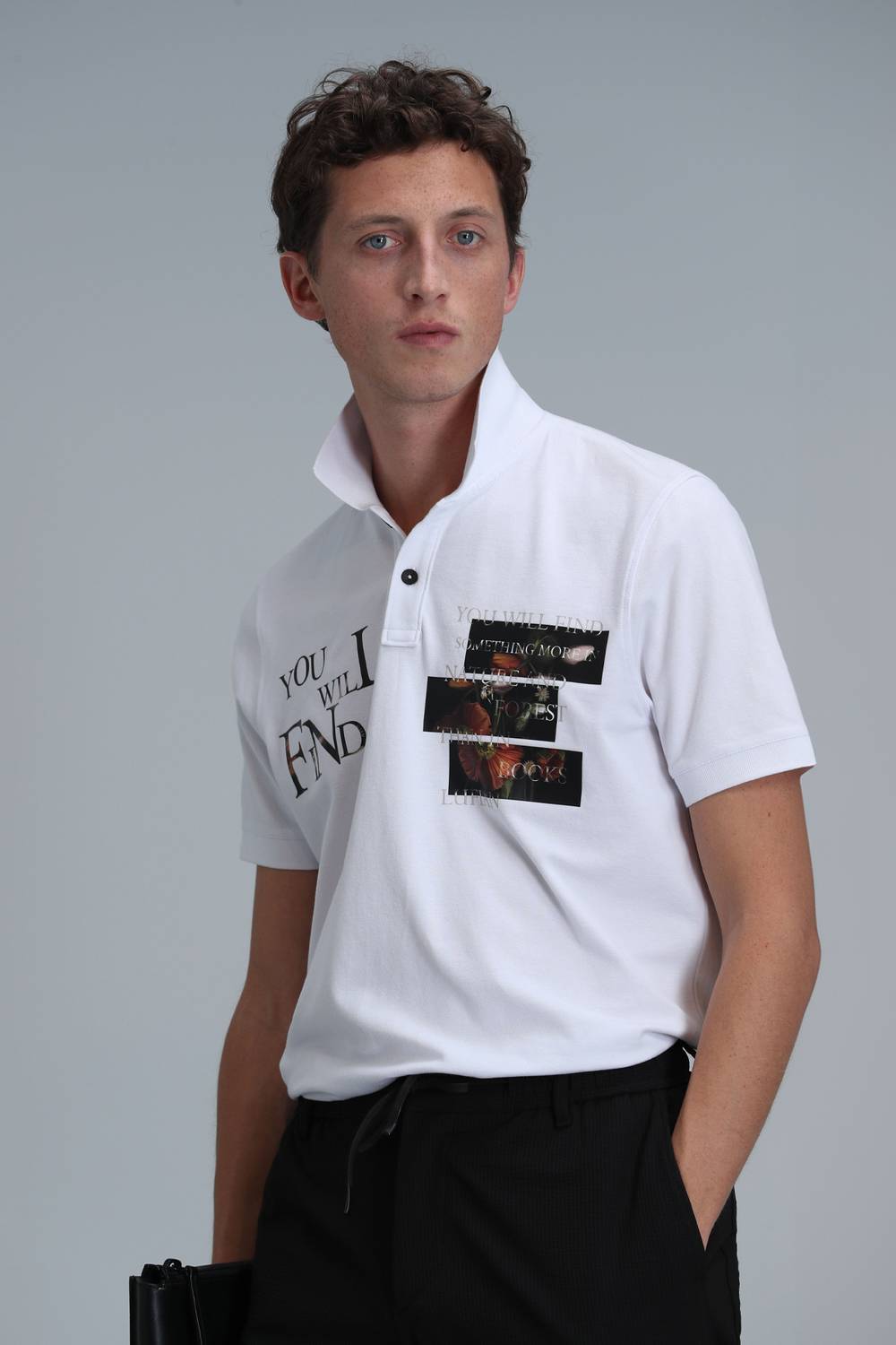 Mandy Smart Men's White Polo Shirt in Various Sizes S-4XL