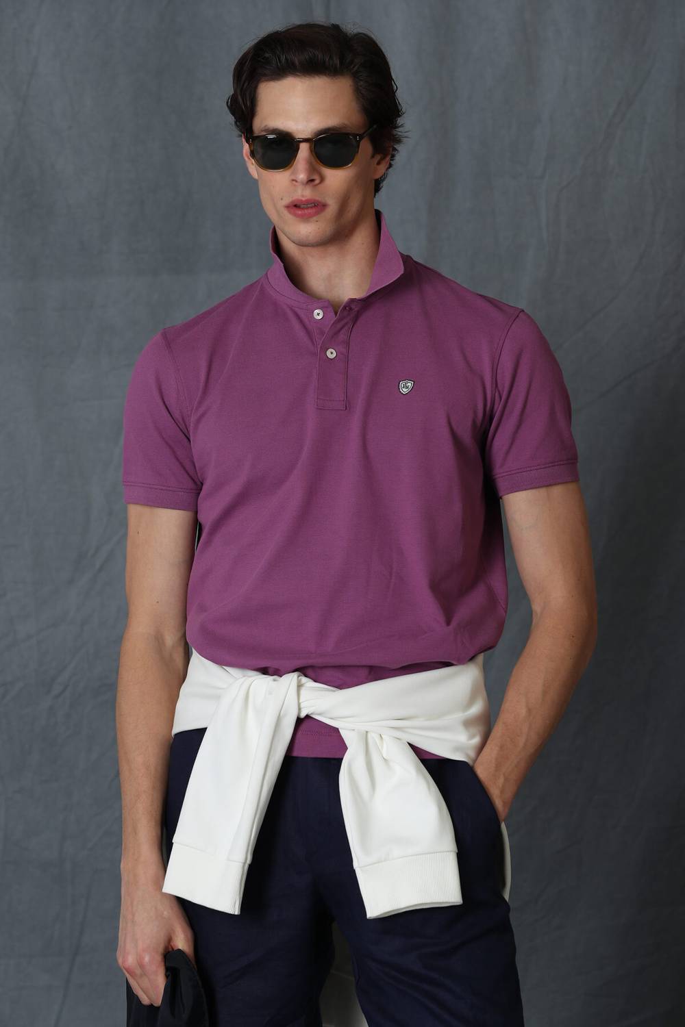 Laon Sports Polo Neck Men's T-Shirt Claret Red