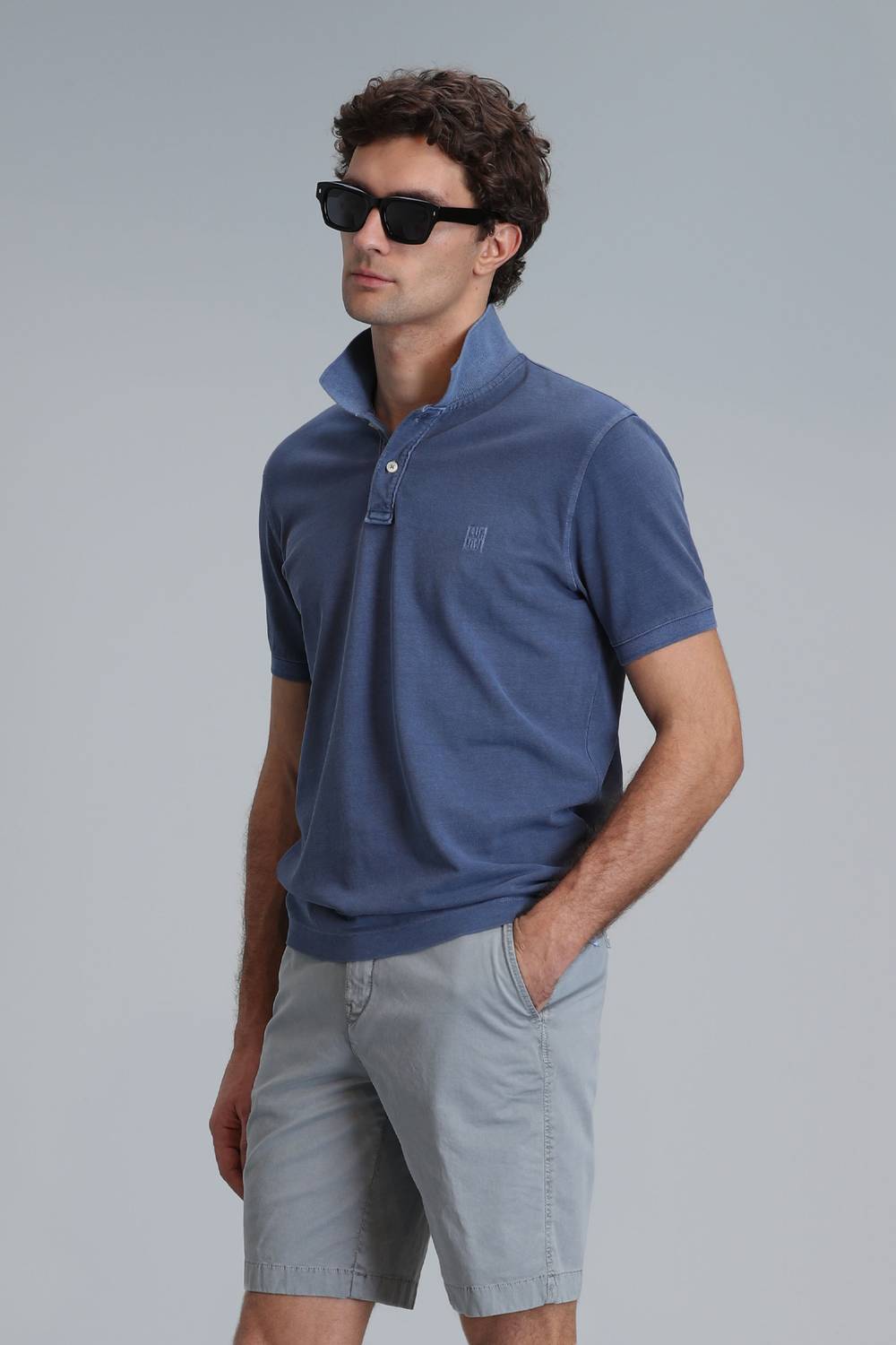 Vernon Smart Men's Polo Shirt in Light Navy, Available in Multiple Sizes S-4XL