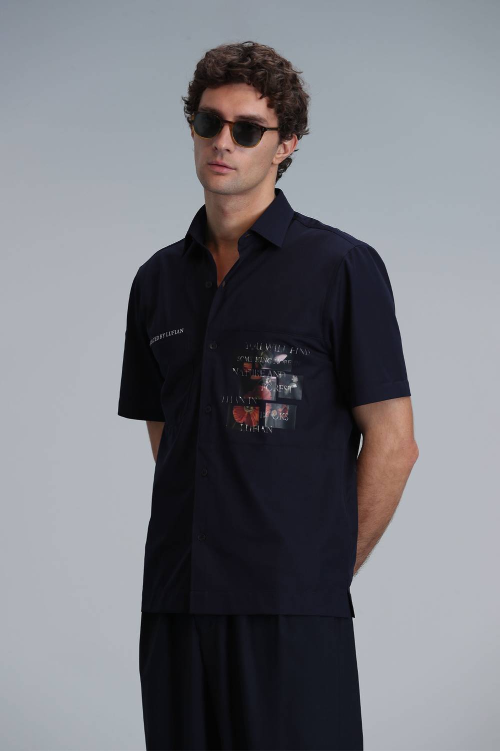 Look Erkek Basic Gömlek Regular Fit Lacivert