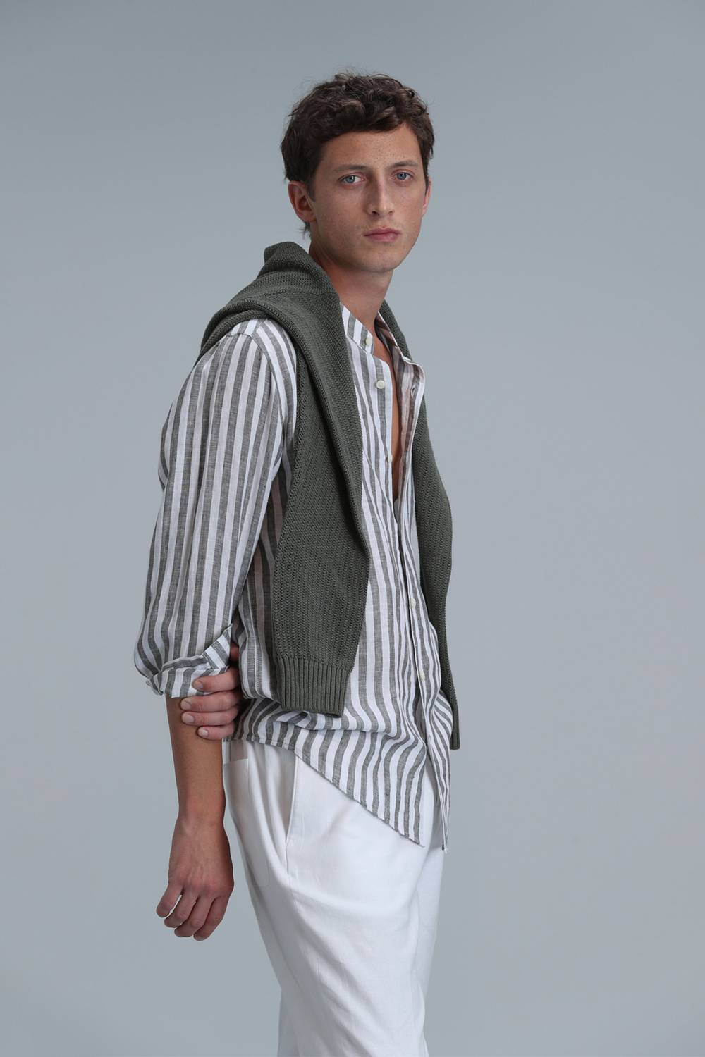 Fast Erkek Basic Gömlek Comfort Fit Yeşil