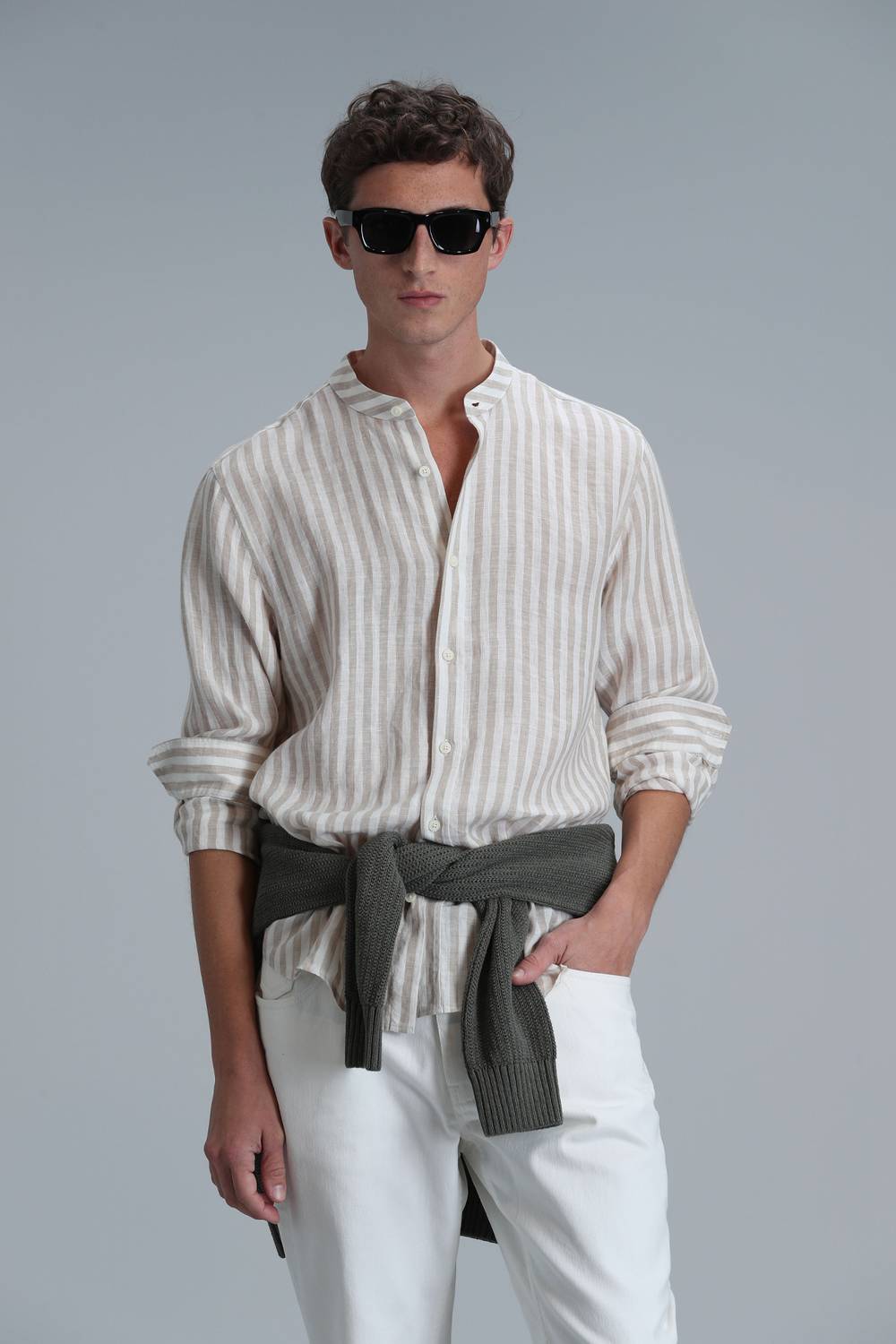 Fast Erkek Basic Gömlek Comfort Fit Bej