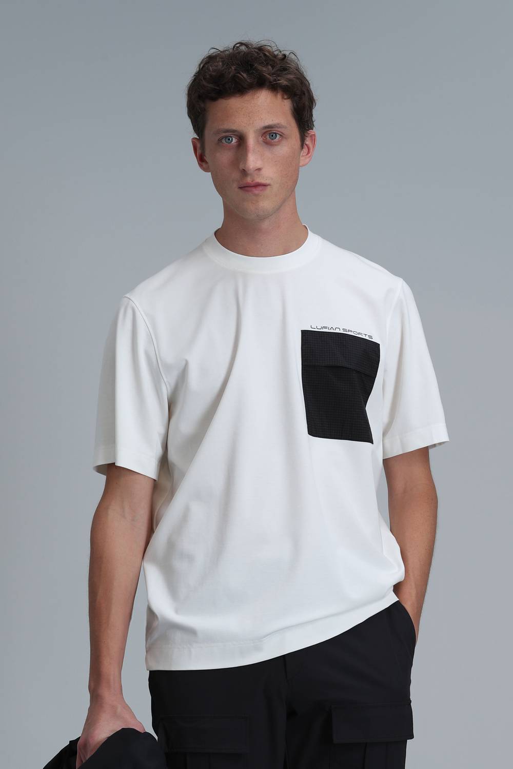 Lıam Modern Grafik T- Shirt Kırık Beyaz