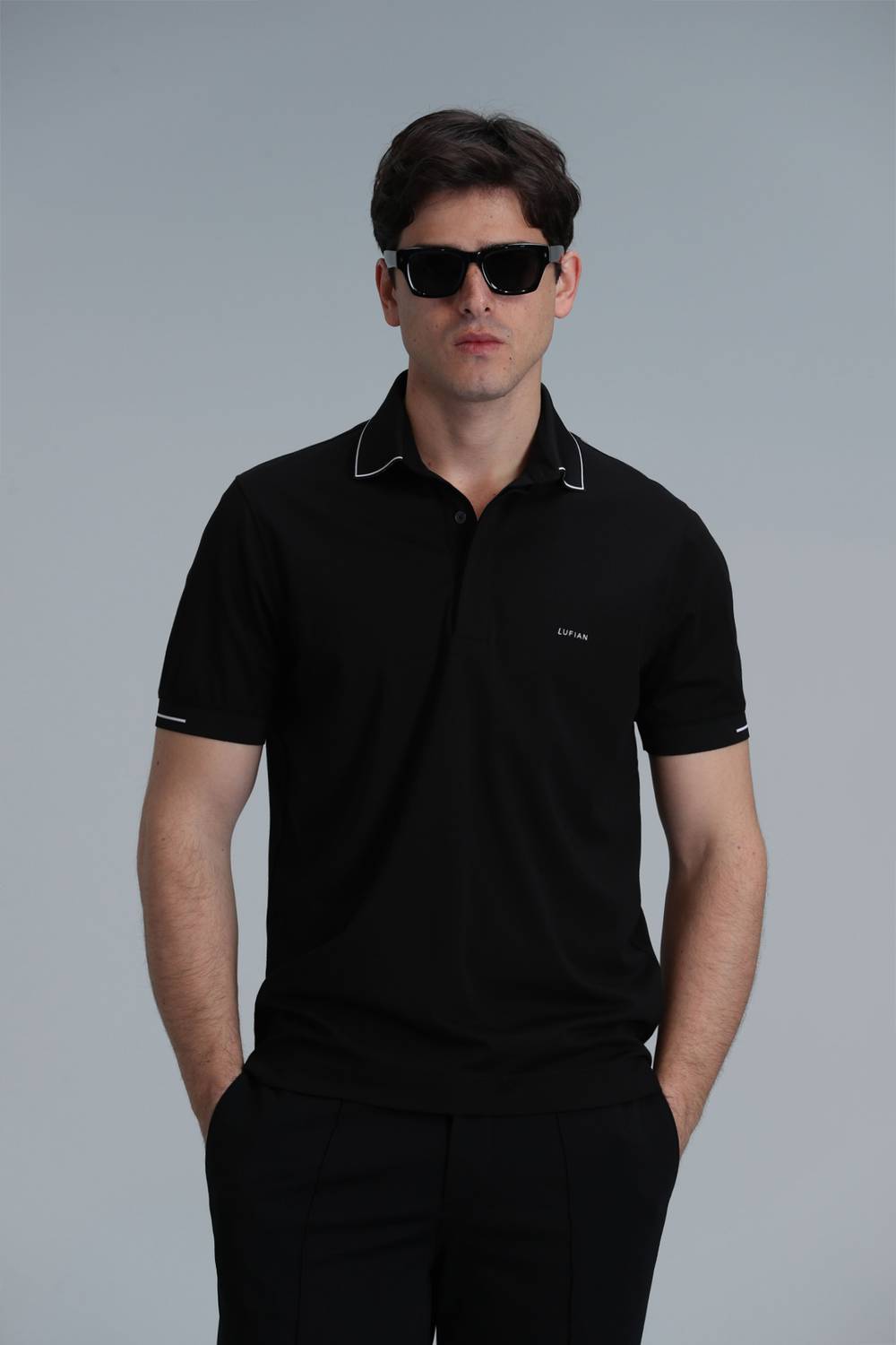 Tylor Smart Erkek Polo Tişört Siyah