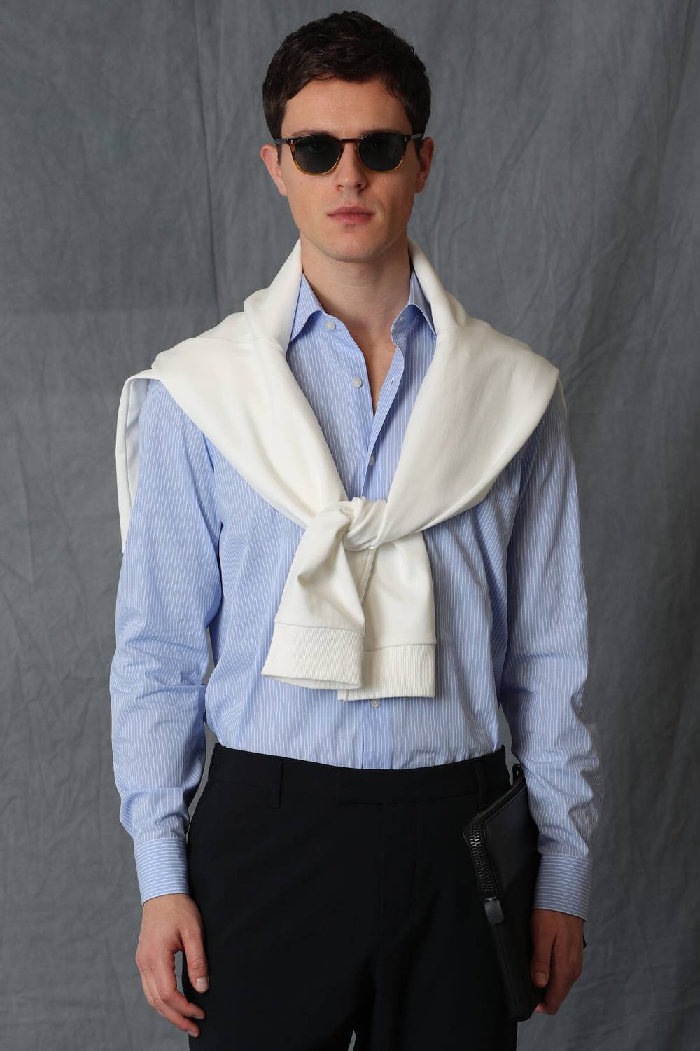 Salen Men's Smart Shirt Slim Fit Blue