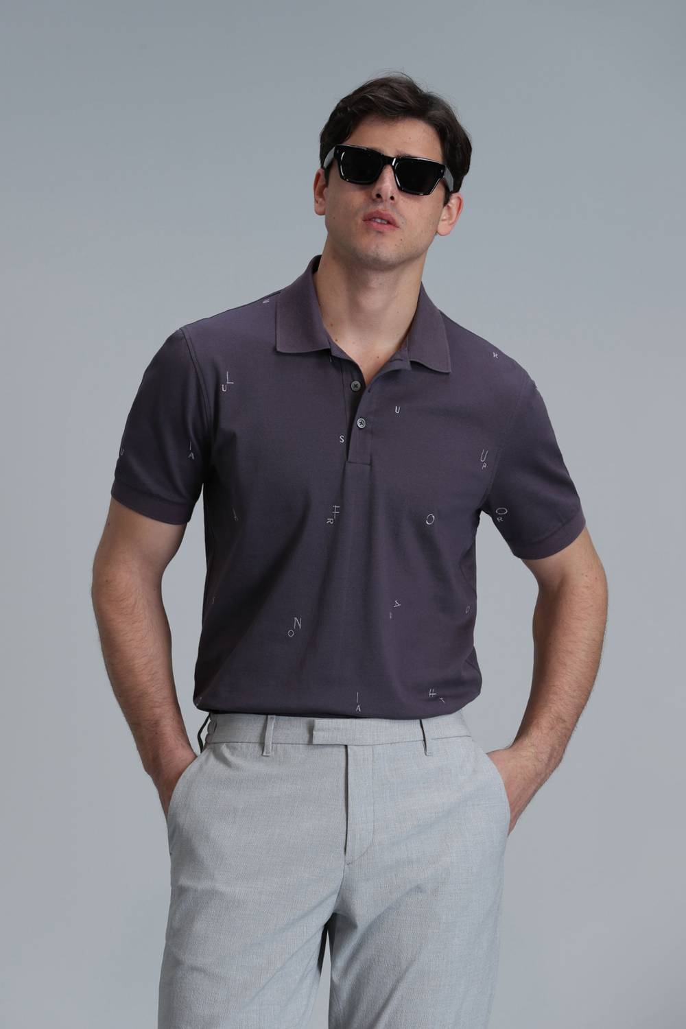 Pascal Smart Men's Polo Shirt in Purple, Available Sizes: S, XS, M, L, XXL, 4XL