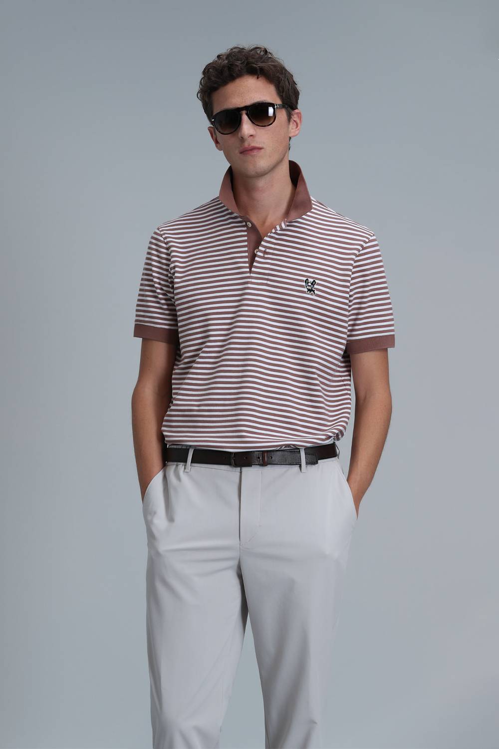 Men's Smart Polo Shirt in Terracotta - Available in Multiple Sizes