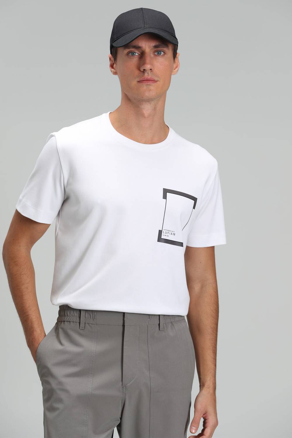 Luke Modern Graphic T- Shirt White