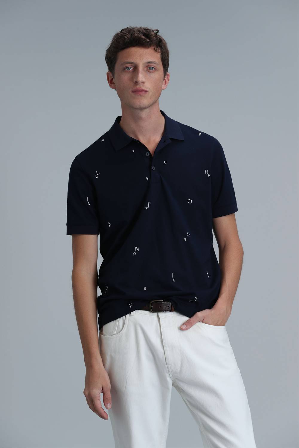 Поло-футболка Pascal Smart для мужчин, тёмно-синяя, размеры S-4XL