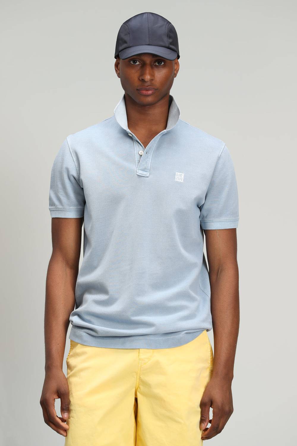 Vernon Sports Polo Neck Men's T-Shirt Light Blue