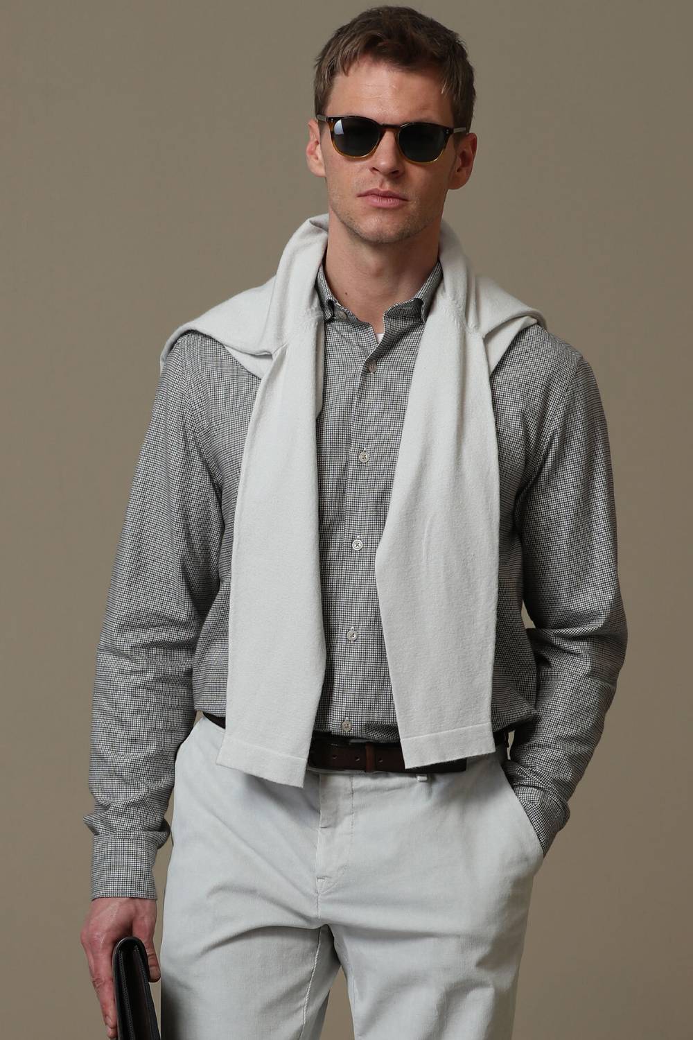 Karin Men's Basic Shirt Regular Fit Brown