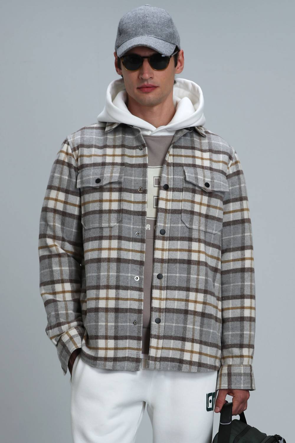 Fresh Men's Basic Shirt Regular Fit Gray