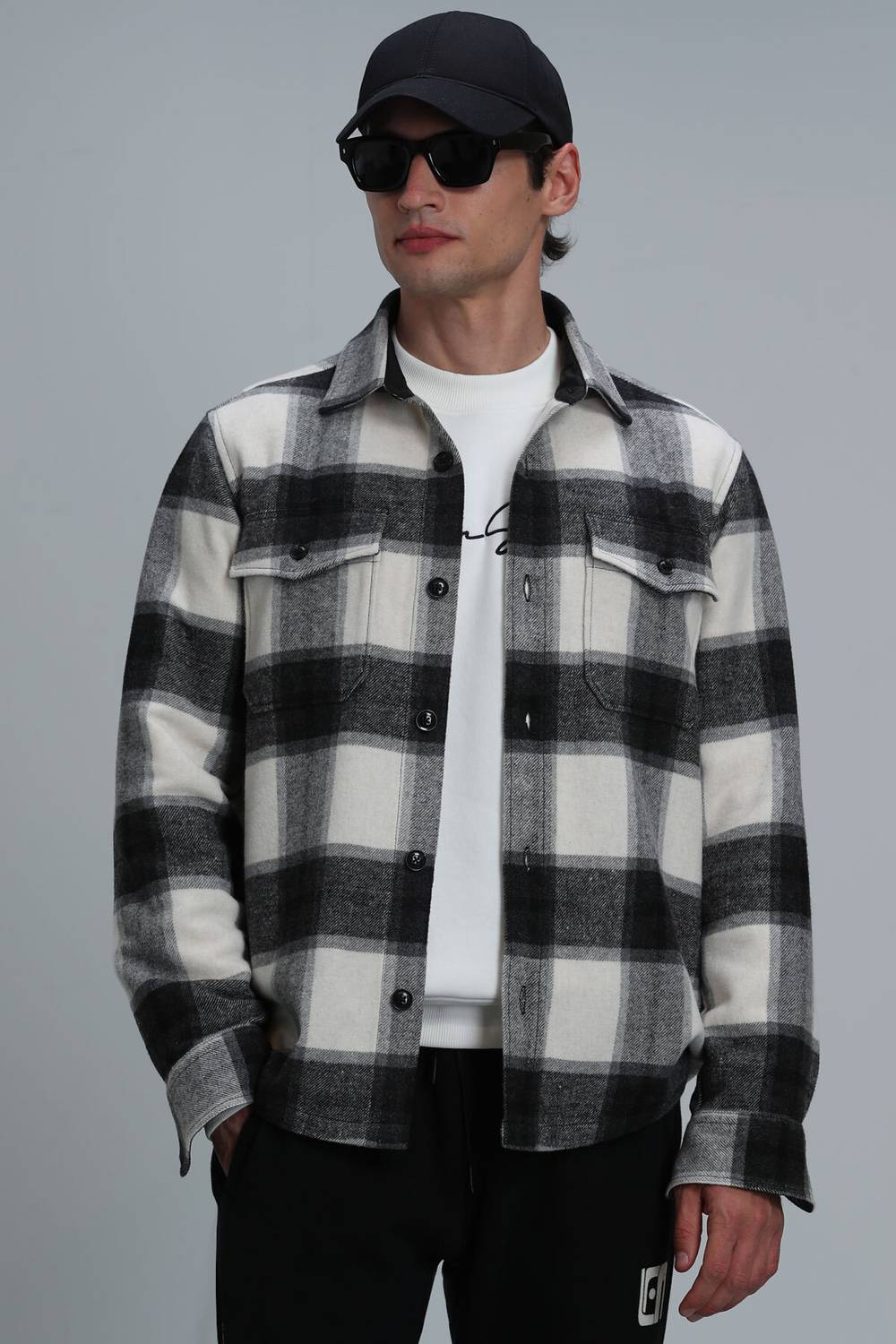 Farmer Men's Basic Shirt Comfort Slim Fit Black